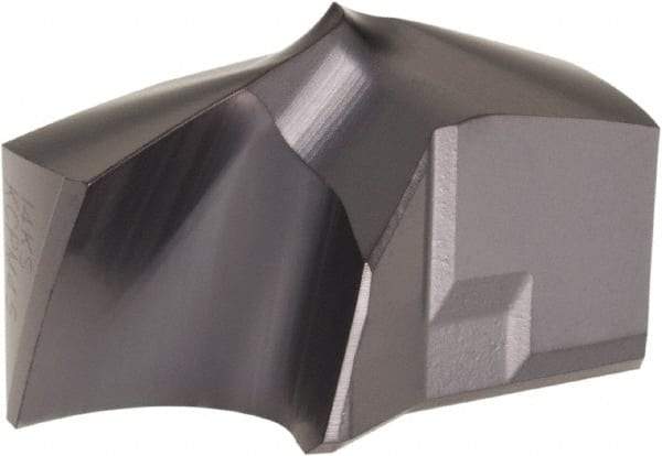 Kennametal - Series KSEM Plus, 25.4mm Diam Grade KCPM45 140° Replaceable Drill Tip - Carbide, TiAlN Finish, 5 Seat Size - Apex Tool & Supply