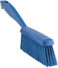 Vikan - 14" OAL, Polyester Staple Set Bench Brush - 2" Bristle Length, 6-3/8" Long Head, Blue - Apex Tool & Supply
