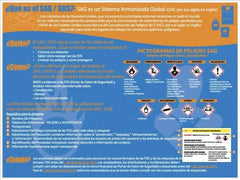 NMC - GHS General Safety & Accident Prevention Training Kit - Spanish, 18" Wide x 24" High, Blue Background - Apex Tool & Supply