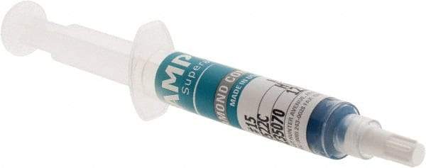AMPLEX - 5 g Diamond Grit Compound - Grade 15, Blue, For Fine Finishing - Apex Tool & Supply