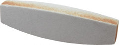 Grier Abrasives - 60 Grit Aluminum Oxide Boat (Shape) Polishing Stone - Apex Tool & Supply