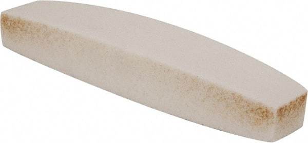 Grier Abrasives - 60 Grit Aluminum Oxide Boat (Shape) Polishing Stone - Medium Grade, 2-1/2" Wide x 9" Long x 1-1/2" Thick - Apex Tool & Supply