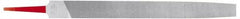 Simonds File - 6" Long, Smooth Cut, Mill American-Pattern File - Single Cut, Tang - Apex Tool & Supply