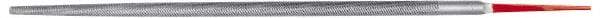 Simonds File - 10" Long, Second Cut, Round American-Pattern File - Double Cut, Tang - Apex Tool & Supply