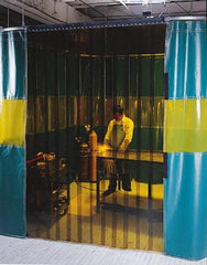 Singer Safety - 8' High x 8' Wide x 0.08mm Thick Bronze Welding Strip Curtain - Bronze - Apex Tool & Supply