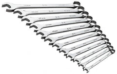 SK - 12 Piece, 8 to 19mm, 12 Point Combination Wrench Set - Apex Tool & Supply