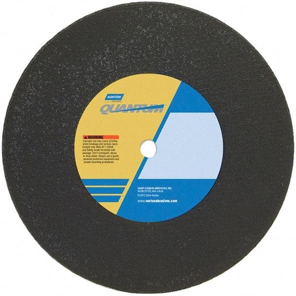 Norton - 16" Ceramic Cutoff Wheel - 5/32" Thick, 1" Arbor - Apex Tool & Supply