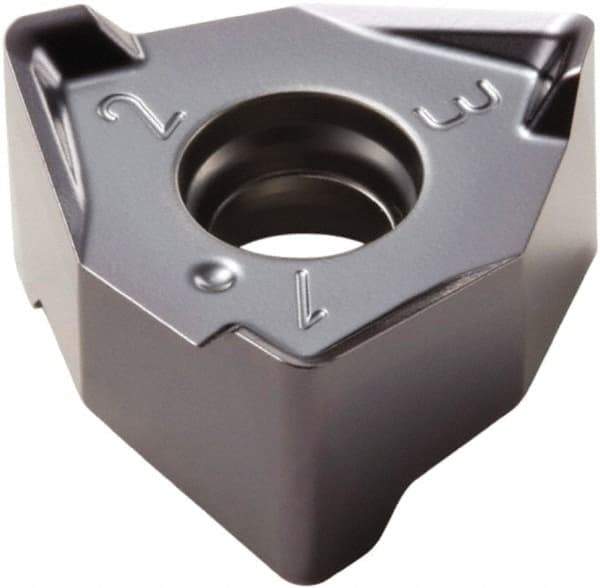 Seco - XNEX080608 M08 Grade MP3000 Carbide Milling Insert - TiAlN Finish, 1/4" Thick, 0.491" Inscribed Circle - Apex Tool & Supply