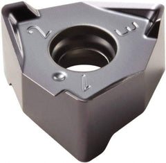 Seco - XNEX080608 M08 Grade MP3000 Carbide Milling Insert - TiAlN Finish, 1/4" Thick, 0.491" Inscribed Circle - Apex Tool & Supply