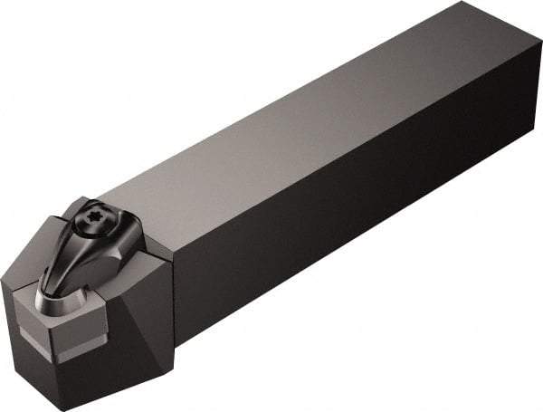 Sandvik Coromant - DCRN, Right Hand Cut, 15° Lead Angle, 1" Shank Height x 1" Shank Width, Negative Rake Indexable Turning Toolholder - 6" OAL, CNGQ 12 07 08 Insert Compatibility, Series T-Max P - Apex Tool & Supply