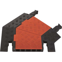 Checkers - On Floor Cable Covers Cover Material: Polyurethane Number of Channels: 5 - Apex Tool & Supply