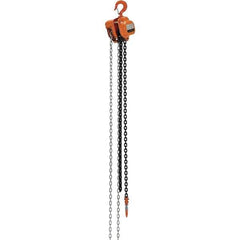 Vestil - 2,000 Lb Lifting Capacity, 10' Lift Height, Hand Hoist - Made from Chain - Apex Tool & Supply