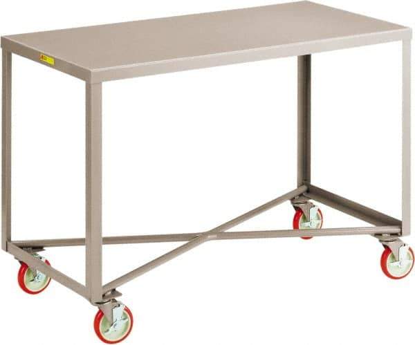 Little Giant - Mobile Table - Steel, Gray, 32" Long x 18" Deep x 34" High - Apex Tool & Supply