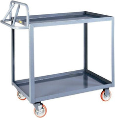 Little Giant - 1,200 Lb Capacity, 24" Wide x 41-1/2" Long x 42" High Shelf Cart - 2 Shelf, Steel - Apex Tool & Supply