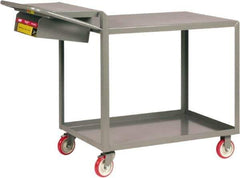 Little Giant - 1,200 Lb Capacity, 24" Wide x 52" Long x 40" High Shelf Cart - 2 Shelf, Steel - Apex Tool & Supply