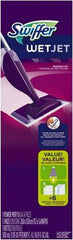 Swiffer - Silver, Purple & White Mopping Kit - 7" Long x 5" Wide Head, 46" Long Handle, Microfiber Head - Apex Tool & Supply