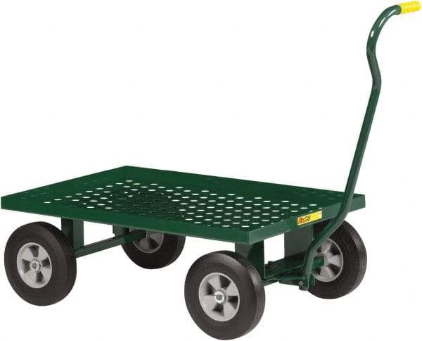 Little Giant - 1,200 Lb Capacity Steel Nursery Wagon - Steel Deck, 24" OAW, Solid Rubber Casters - Apex Tool & Supply