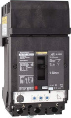 Square D - 100 Amp, 600 VAC, 3 Pole, Plug In Molded Case Circuit Breaker - Electronic Trip, Multiple Breaking Capacity Ratings, 14-3/0 AWG - Apex Tool & Supply