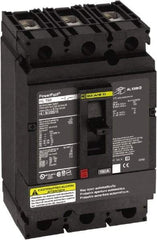 Square D - 600 VAC, 150 Amp, Automatic Molded Case Switch - 3 Pole, 100 at 480 VAC, 125 at 240 VAC, 50 at 600 VAC kA Interrupting Rating x 4.12 Inch Wide x 4.36 Inch Deep x 6.4 Inch High - Apex Tool & Supply