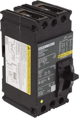 Square D - 25 Amp, 240 VAC, 2 Pole, Individually Mounted Molded Case Circuit Breaker - Thermal Magnetic Trip, 10 kA at 240 VAC Breaking Capacity, 12-4 (Aluminum), 14-4 (Copper) AWG, 4.13 Inch Deep x 6 Inch High x 3 Inch Wide - Apex Tool & Supply