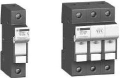 Schneider Electric - 3 Pole, 600 Volt, 30 Amp, DIN Rail Mount Fuse Holder - Compatible with CC Class, 52mm Wide Fuse - Apex Tool & Supply
