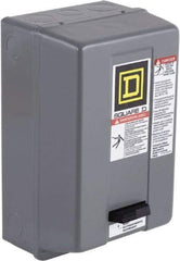 Square D - 110 Coil VAC at 50 Hz, 120 Coil VAC at 60 Hz, 18 Amp, Nonreversible Enclosed Enclosure NEMA Motor Starter - 1 hp at 1 Phase, 1 Enclosure Rating - Apex Tool & Supply