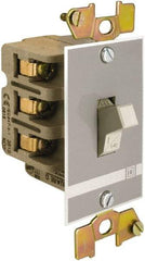 Square D - 2 Poles, 30 Amp, Open Toggle Manual Motor Starter - 1 hp at 90 VDC, 1-1/2 hp at 230 VDC, 2 hp at 115 VAC, 2 hp at 115 VDC, 2 hp at 230 VAC, 3 hp at 460 VAC & 3 hp at 575 VAC, CE, CSA & UL Recognized - Apex Tool & Supply