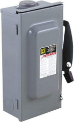 Square D - 100 Amp, 240 V, 3 Pole Nonfused Safety Switch - NEMA 3R, 15 hp at 240 VAC (Single Phase), 30 hp at 240 VAC (Triple Phase), 3PST Contact Form - Apex Tool & Supply