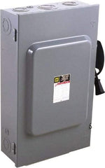 Square D - 200 Amp, 240 V, 3 Pole Fused Safety Switch - NEMA 1, 15 hp at 240 VAC (Single Phase), 60 hp at 240 VAC (Triple Phase), 3PST Contact Form - Apex Tool & Supply