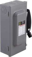 Square D - 100 Amp, 240 V, 3 Pole Nonfused Safety Switch - NEMA 1, 15 hp at 240 VAC (Single Phase), 30 hp at 240 VAC (Triple Phase), 3PST Contact Form - Apex Tool & Supply