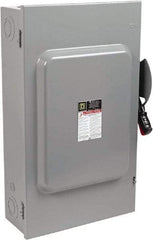 Square D - 200 Amp, 600 VAC/VDC, 3 Pole Fused Safety Switch - NEMA 1, 50 hp at 600 VAC, 50 hp at 600 VDC (Single Phase), 150 hp at 600 VAC, 50 hp at 600 VDC (Triple Phase), 3PST Contact Form - Apex Tool & Supply