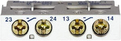Schneider Electric - Circuit Breaker Auxiliary Contact Block - Use with GV2L, GV2LE, GV2ME, GV2P, GV2RT, GV3L, GV3P, TeSys - Apex Tool & Supply