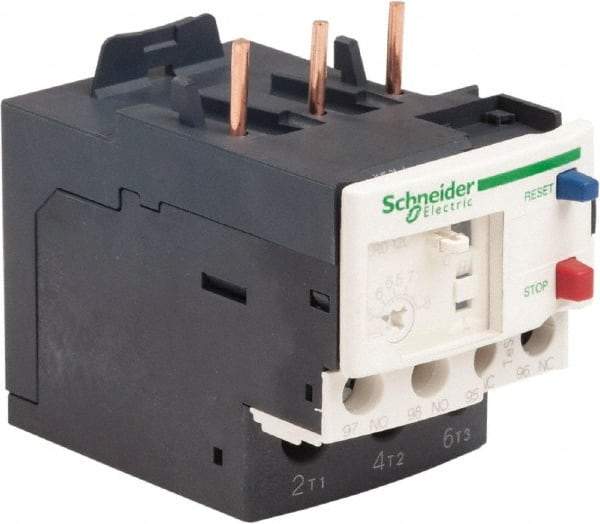 Schneider Electric - 3 Pole, NEMA Size 00-1, 5.5 to 8 Amp, 690 VAC, Thermal NEMA Overload Relay - Trip Class 20, For Use with LC1D09, LC1D12, LC1D18, LC1D25, LC1D32 and LC1D38 - Apex Tool & Supply