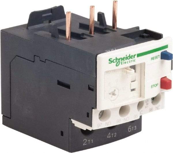 Schneider Electric - 3 Pole, NEMA Size 00-1, 7 to 10 Amp, 690 VAC, Thermal NEMA Overload Relay - Trip Class 20, For Use with LC1D09, LC1D12, LC1D18, LC1D25, LC1D32 and LC1D38 - Apex Tool & Supply