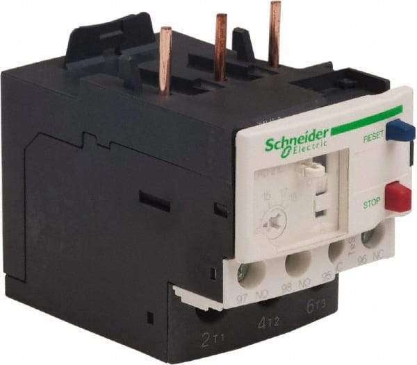 Schneider Electric - 3 Pole, NEMA Size 0-1, 12 to 18 Amp, 690 VAC, Thermal NEMA Overload Relay - Trip Class 20, For Use with LC1D18, LC1D25, LC1D32 and LC1D38 - Apex Tool & Supply