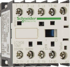 Schneider Electric - 3 Pole, 220 to 230 Coil VAC at 50/60 Hz, 6 Amp at 440 VAC, Nonreversible IEC Contactor - BS 5424, CSA, IEC 60947, NF C 63-110, RoHS Compliant, UL Listed, VDE 0660 - Apex Tool & Supply