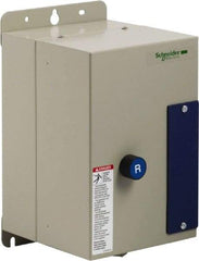 Schneider Electric - 9 Amp, 120 Coil VAC, Nonreversible Enclosed IEC Motor Starter - 1 Phase Hp: 0.3 at 120 VAC, 1 at 240 VAC, 3 Phase Hp: 2 at 208 VAC, 2 at 230 VAC, 5 at 460 VAC, 7.5 at 575 VAC - Apex Tool & Supply
