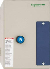 Schneider Electric - 3 Pole, 18 Amp, 120 Coil VAC, Nonreversible Enclosed IEC Motor Starter - 3 Phase Hp: 125 at 460 VAC, 125 at 575 VAC, 50 at 208 VAC, 60 at 230 VAC - Apex Tool & Supply