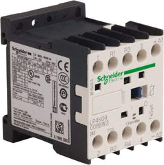 Schneider Electric - 4 Pole, 24 Coil VDC, 16 Amp at 690 VAC and 20 Amp at 440 VAC, Nonreversible IEC Contactor - BS 5424, CSA, IEC 60947, NF C 63-110, RoHS Compliant, UL Listed, VDE 0660 - Apex Tool & Supply