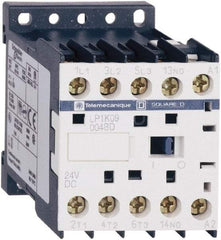 Schneider Electric - 4 Pole, 24 Coil VDC, 16 Amp at 690 VAC and 20 Amp at 440 VAC, Nonreversible IEC Contactor - BS 5424, CSA, IEC 60947, NF C 63-110, RoHS Compliant, UL Listed, VDE 0660 - Apex Tool & Supply