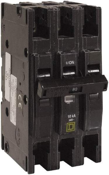 Square D - 100 Amp, 240 VAC, 3 Pole, Panel Mount Miniature Circuit Breaker - 12-2/0 AWG - Apex Tool & Supply