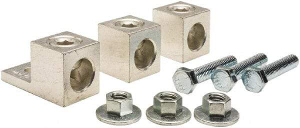 Square D - 6 AWG, Mechanical Transformer Lug Kit - For Use with Single Phase Primary, Single Phase Secondary, Three Phase Delta Primary and Three Phase Delta Secondary Transformers - Apex Tool & Supply