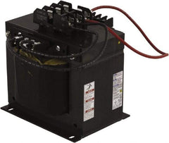 Square D - 2,000 VA, Top Mount Fuse Block Control Transformer - 50/60 Hz, 7.17 Inch Deep x 7.46 Inch High - Apex Tool & Supply