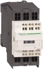 Schneider Electric - 3 Pole, 24 Coil VDC, 25 Amp at 440 VAC and 32 Amp at 440 VAC, Nonreversible IEC Contactor - 1 Phase hp: 2 at 115 VAC, 5 at 230/240 VAC, 3 Phase hp: 10 at 230/240 VAC, 20 at 460/480 VAC, 30 at 575/600 VAC, 7.5 at 200/208 VAC - Apex Tool & Supply