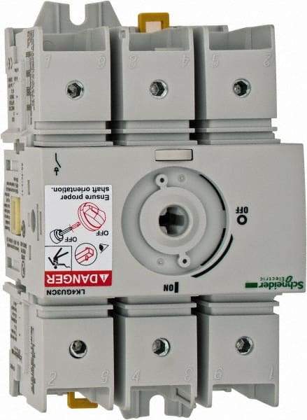 Schneider Electric - 600VAC at 50/60 Hz, 3 Pole, Nonfused Cam & Disconnect Switch - 3.13 Inch Wide x x 4.92 Inch High x x 2.52 Inch Deep - Apex Tool & Supply