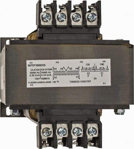 Square D - 1 Phase, 350 VA, Control Transformer - 176°F Temp Rise - Apex Tool & Supply