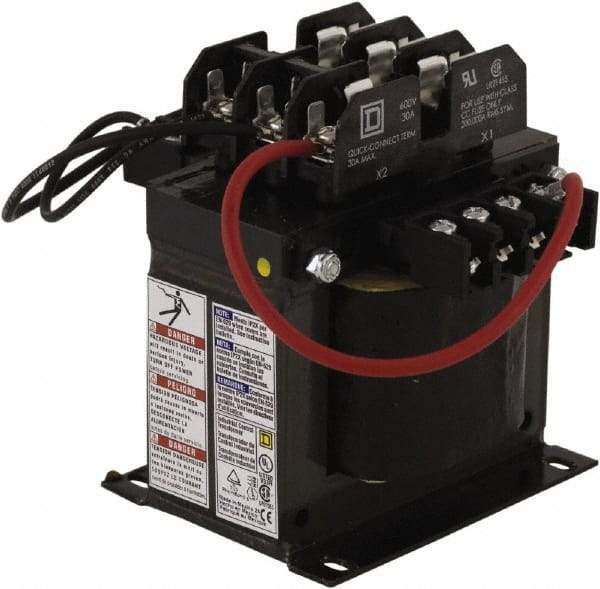 Square D - 1 Phase, 350 VA, Top Mount Fuse Block Control Transformer - 176°F Temp Rise - Apex Tool & Supply