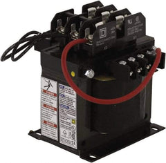 Square D - 350 VA, Top Mount Fuse Block Control Transformer - 50/60 Hz, 5.11 Inch Deep x 5.13 Inch High - Apex Tool & Supply