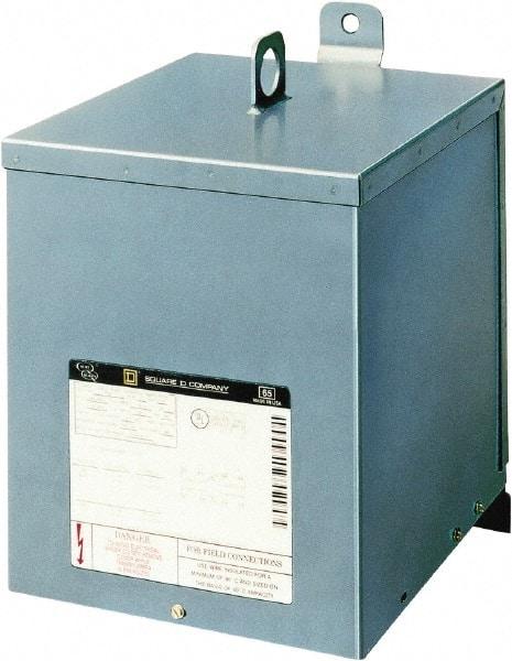 Square D - 1 Phase, 240 x 480 Volt Input, 120/240 Volt Output, 5 kVA, General Purpose Transformer - 3R NEMA Rating, 239°F Temp Rise, Indoor, Outdoor - Apex Tool & Supply