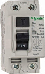 Schneider Electric - 40 Amp, 240 VAC, 2 Pole, Residual Current Device - Apex Tool & Supply